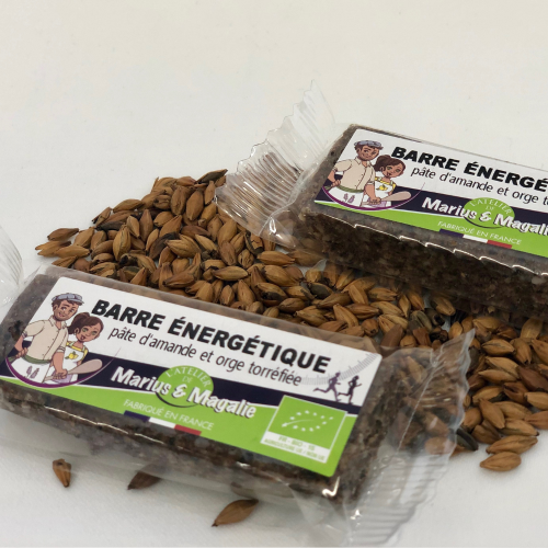 Barre énergétique pâte d’amande et malt d’orge Marius et Magalie