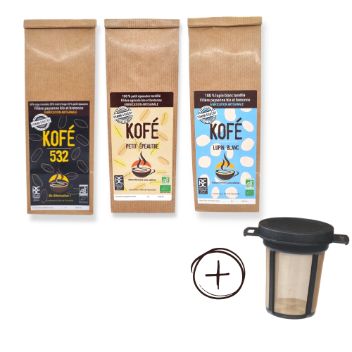 pack 3 kofe et filtre